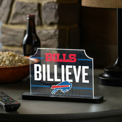 Buffalo Bills NFL Football Rectangle Desklite LED Decor