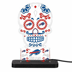 Buffalo Bills NFL Football Sugar Skull Desklite LED Décor