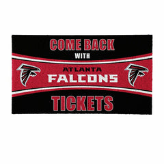28" x 16" PVC Trapper Mat, Come Back with Tickets, Atlanta Falcons