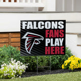 Atlanta Falcons Coroplast Yard Sign "Fans Play Here"