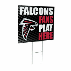 Atlanta Falcons Coroplast Yard Sign "Fans Play Here"