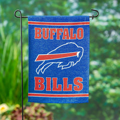 Buffalo Bills Embossed Suede Garden Flag