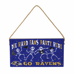 Baltimore Ravens Halloween Wood Wall Sign, 6x11