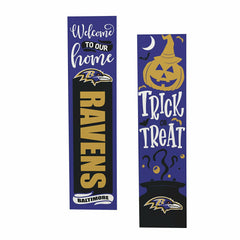 47" Double Sided Leaner, Baltimore Ravens, Halloween