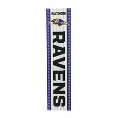 47" Double Sided Leaner, Baltimore Ravens, Christmas