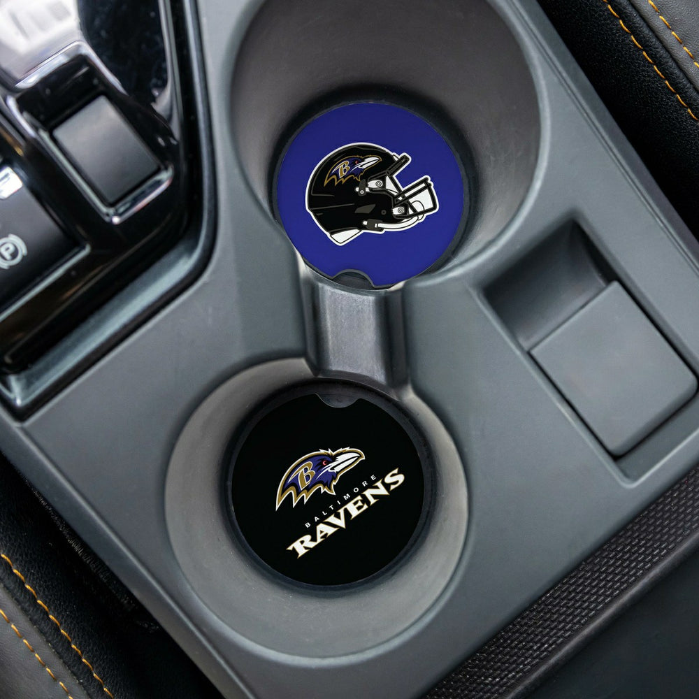 Baltimore Ravens Car Coaster Set, 2pc