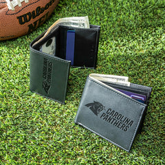 Carolina Panthers, Bi-Fold and Tri-Fold Wallet Gift Set, Black