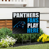 Carolina Panthers Coroplast Yard Sign "Fans Play Here"