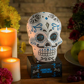 Carolina Panthers Sugar Skull Statue