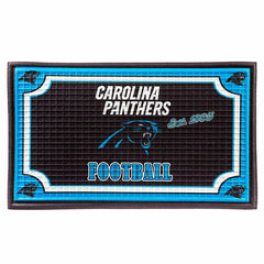 Indoor/Outdoor NFL Team Pride Embossed Doormat, Carolina Panthers