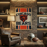 Chicago Bears, Canvas Wall Tapestry, Large, 54x36