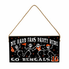 Cincinnati Bengals Halloween Wood Wall Sign, 6x11