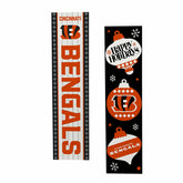 Cincinnati Bengals 47" Double Sided Leaner, Christmas