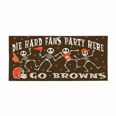 Cleveland Browns Flocked Coir Halloween Sassafras Switch Mat, 22"x10"