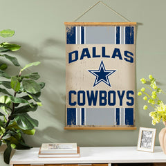 Dallas Cowboys, Canvas Wall Tapestry, Medium, 36x24