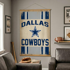 Dallas Cowboys, Canvas Wall Tapestry, Large, 54x36