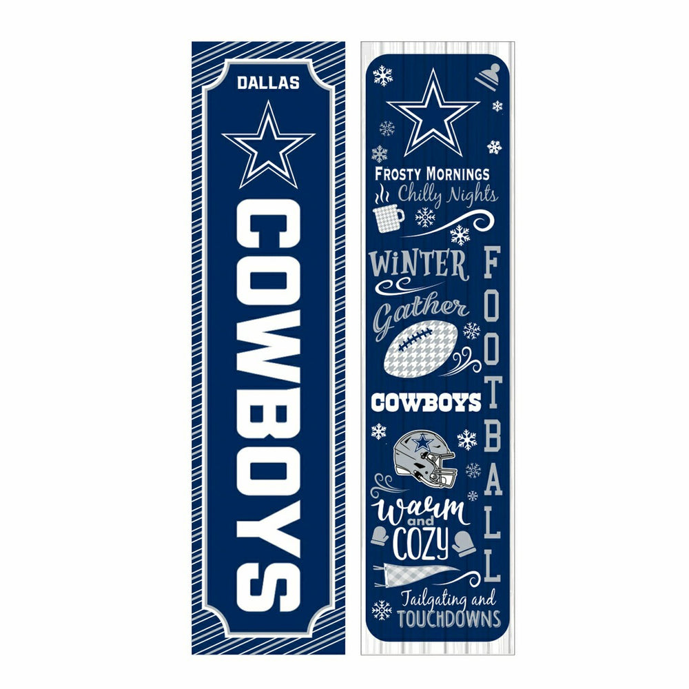 Dallas Cowboys 46" Double Sided Leaner, Winter Seasonal