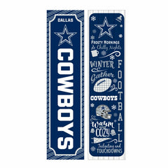 Dallas Cowboys 46" Double Sided Leaner, Winter Seasonal