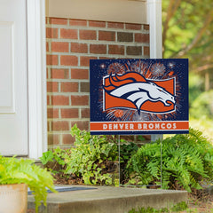 Denver Broncos Yard Sign, Patriotic