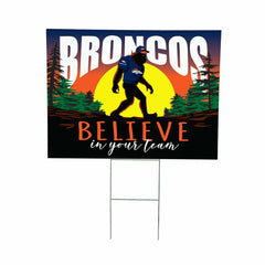 Denver Broncos Yard Sign, Bigfoot