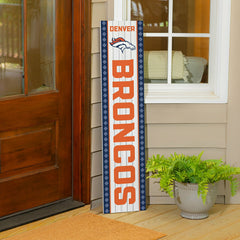 Denver Broncos 47" Double Sided Leaner, Christmas