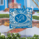 Detroit Lions Yard Sign, Holiday