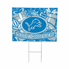 Detroit Lions Yard Sign, Holiday