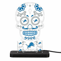 Detroit Lions NFL Football Sugar Skull Desklite LED Decor