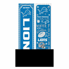 Detroit Lions 46" Double Sided Leaner, Winter Seasonal