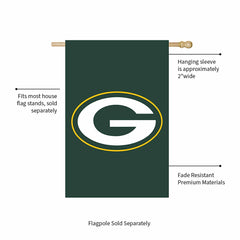 Green Bay Packers Applique House Flag