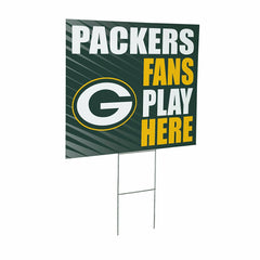 Green Bay Packers Coroplast Yard Sign "Fans Play Here"