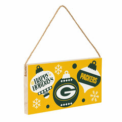 Green Bay Packers Holiday Wood Wall Sign, 6x11