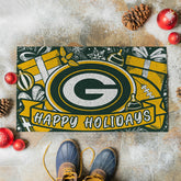 Green Bay Packers Holiday PVC Mat, 28"x16"