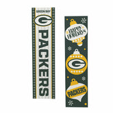 Green Bay Packers 47" Double Sided Leaner, Christmas