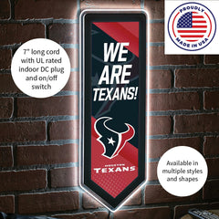 LED Wall Decor, Pennant, Houston Texans