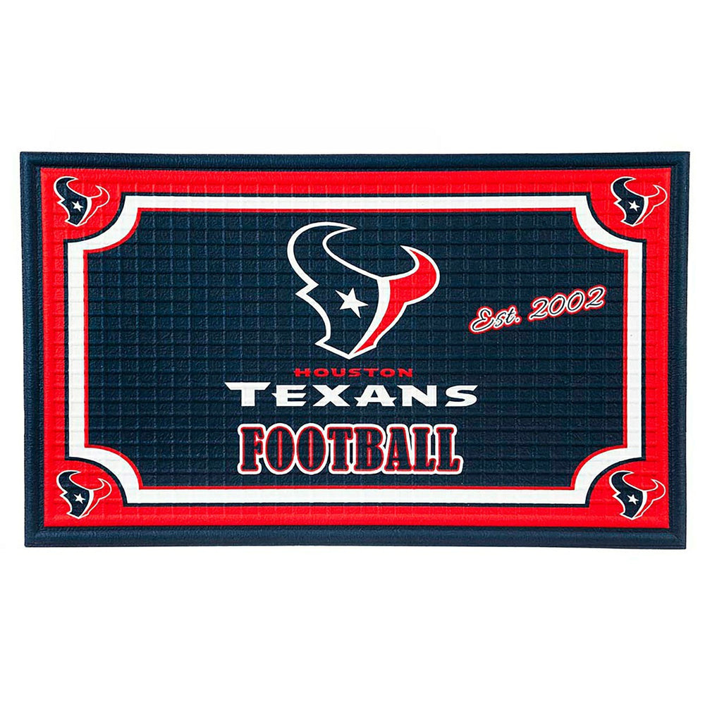 Indoor/Outdoor NFL Team Pride Embossed Doormat, Houston Texans