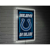 Indianapolis Colts NFL Football Rectangle Neolite LED Decor