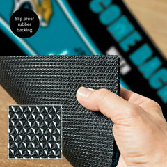 28" x 16" PVC Trapper Mat, Come Back with Tickets, Jacksonville Jaguar