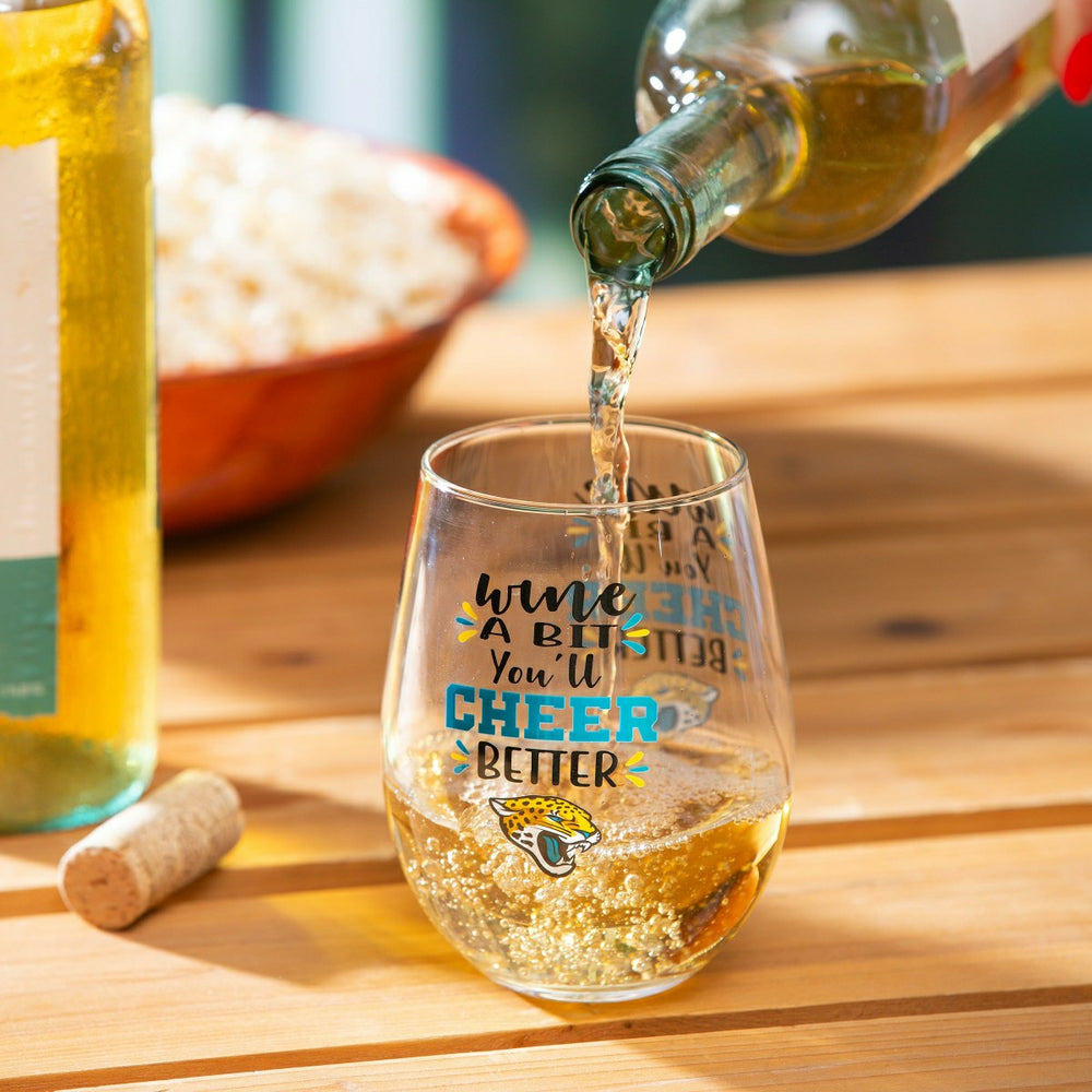 Jacksonville Jaguars, 17oz Boxed Stemless Wine