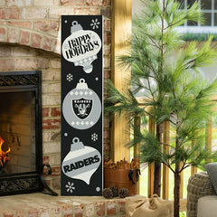 47" Double Sided Leaner, Las Vegas Raiders, Christmas