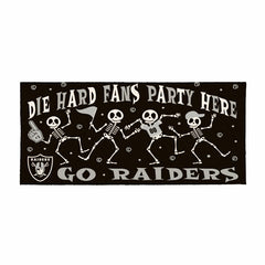 Las Vegas Raiders Flocked Coir Halloween Sassafras Switch Mat, 22"x10"