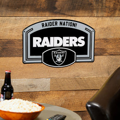 Las Vegas Raiders USA Embossed Steel Wall Sign, 11" x 17"