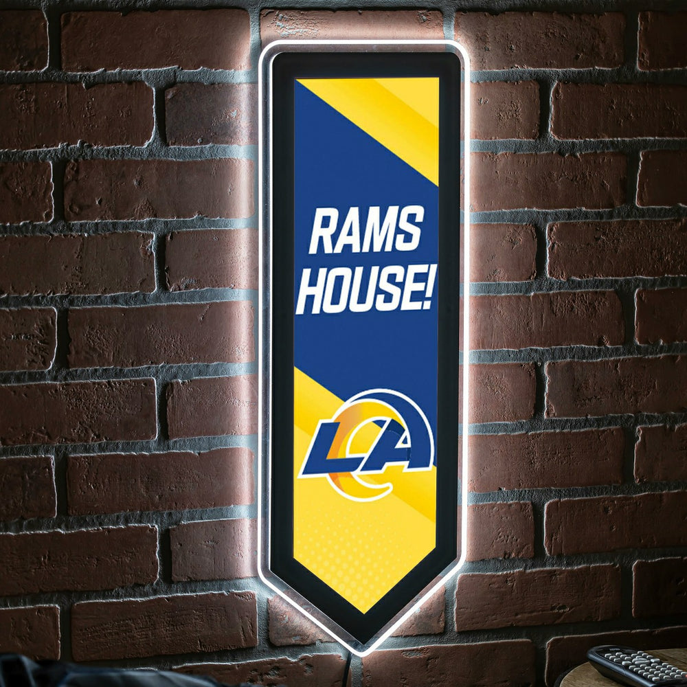 LED Wall Decor, Pennant, Los Angeles Rams
