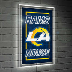 Los Angeles Rams NFL Football Rectangle Neolite LED Decor