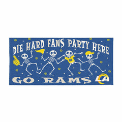 Los Angeles Rams Flocked Coir Halloween Sassafras Switch Mat, 22"x10"