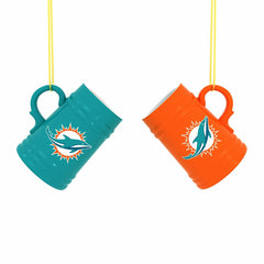 Miami Dolphins Ceramic Mini Stein, 3oz, set of 2