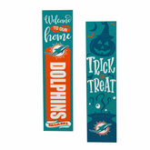 47" Double Sided Leaner, Miami Dolphins, Halloween
