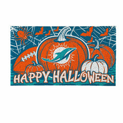 Miami Dolphins Halloween PVC Mat, 28"x16"