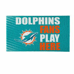 Miami Dolphins Fan Mat, 28"x16"