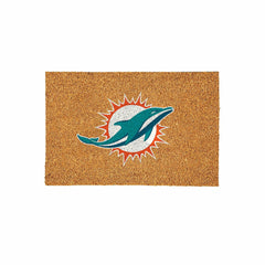 Miami Dolphins Large Full Color Coir Mat, 36"x24"
